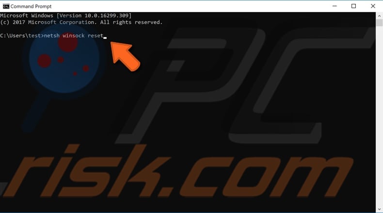 reset your ip and clear dns cache step 3