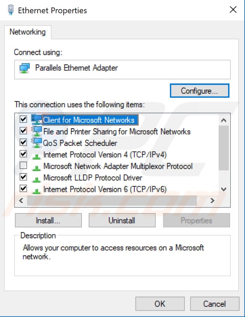 check adapter options step 4
