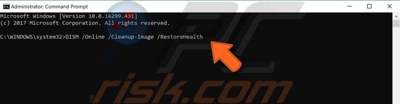 run dism and system file checker step 2 