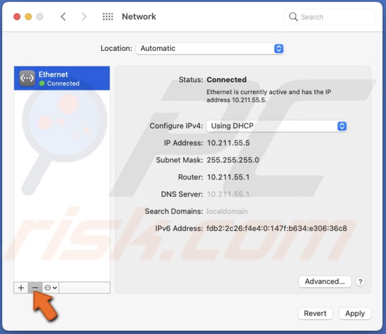 Remove all network connections