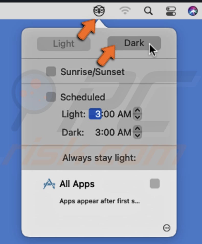 Turn on Dark Mode using NightOwl