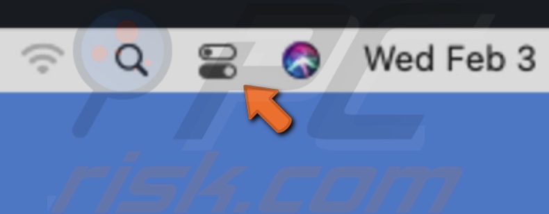 Go to Control Center