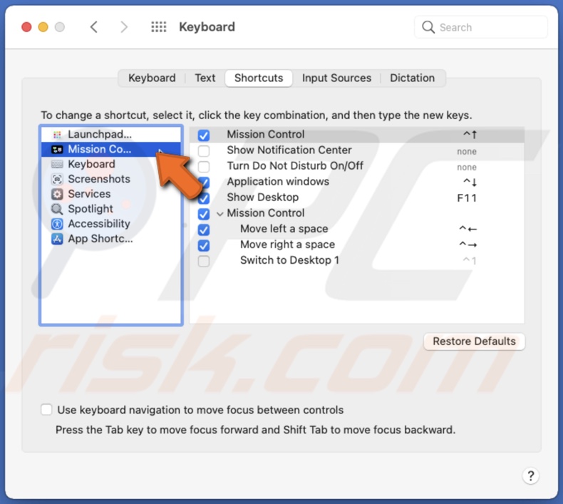Select Mission Control