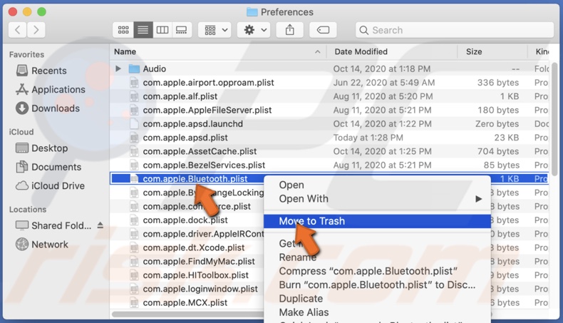 Delete Bluetooth plist file