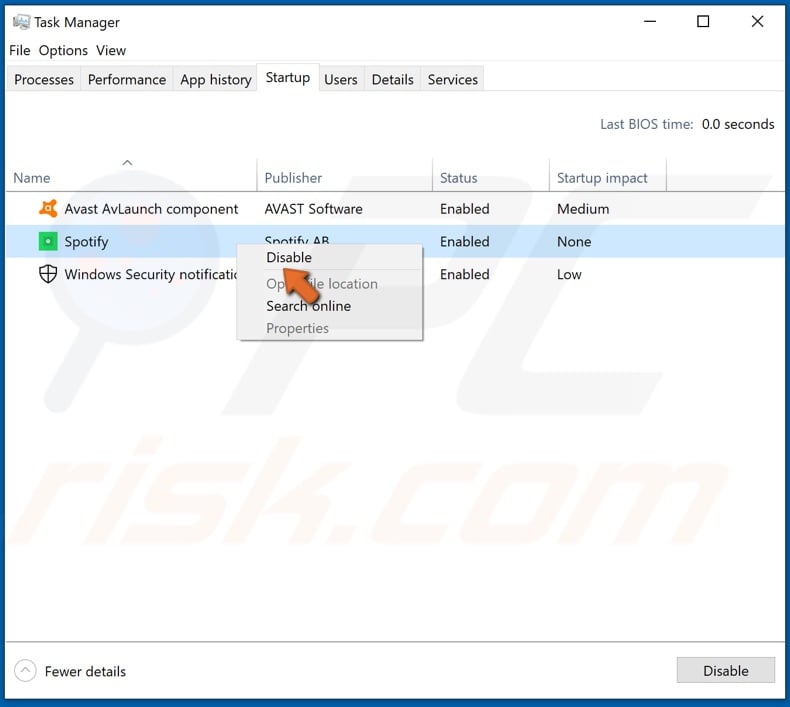 Disable unneeded tasks