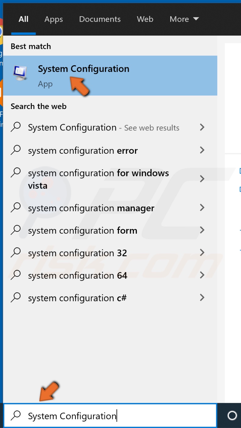 Go to System Configuration