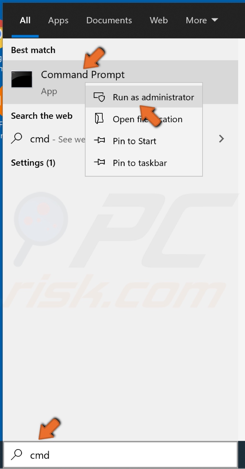 Open the Command prompt