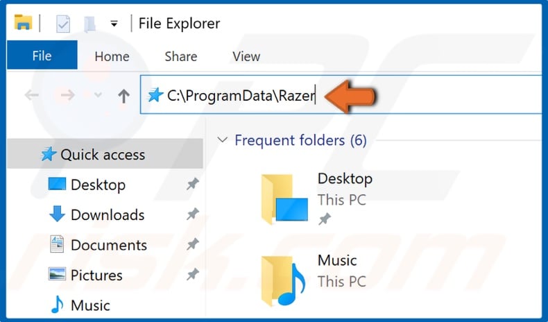 Go to C:ProgramDataRazer