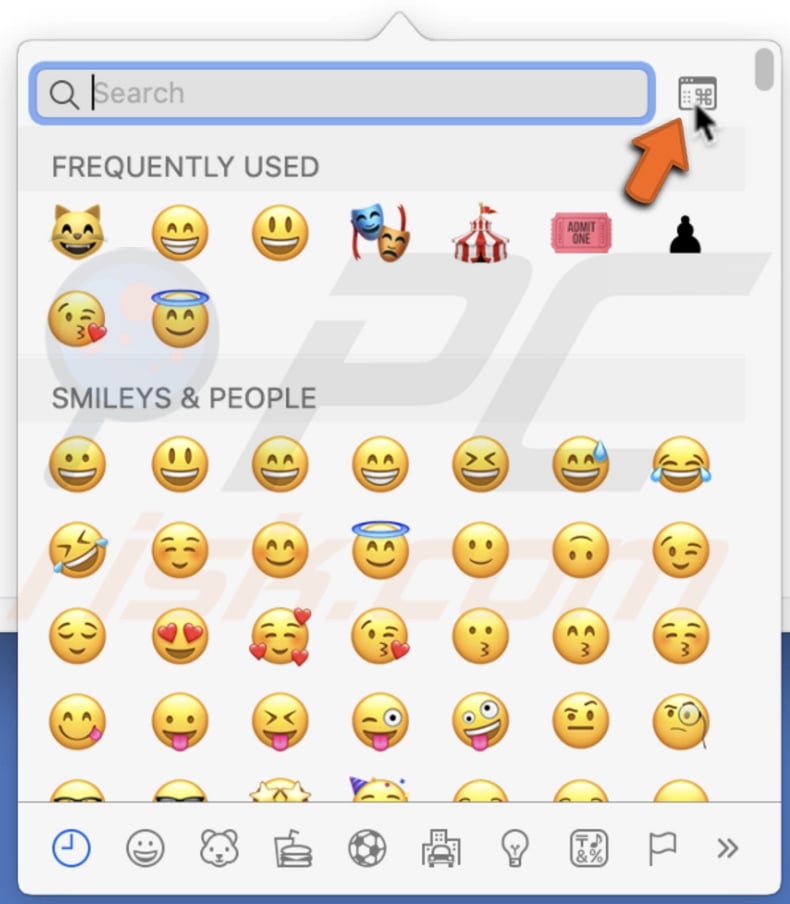Open Character Viewer window