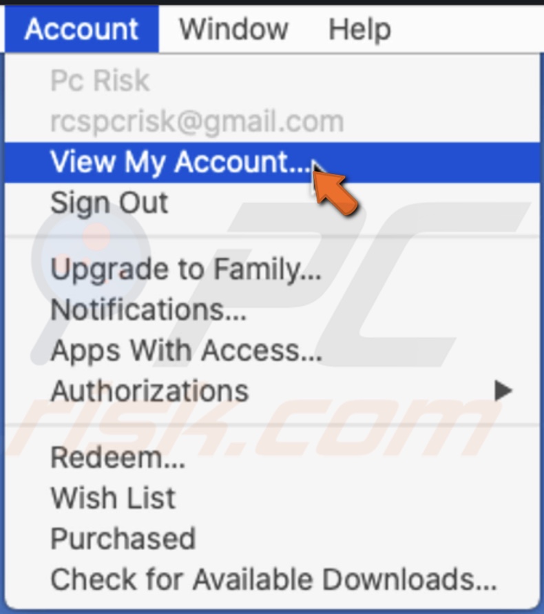 View your Apple Music account