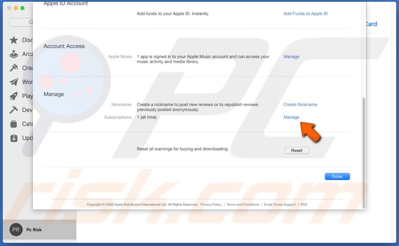 Manage Apple Music subscription in App Store