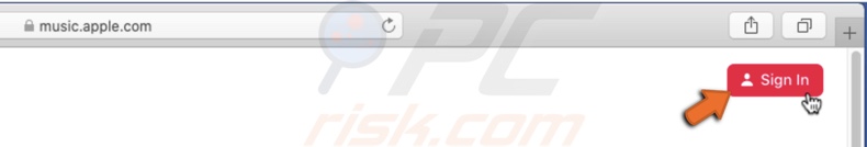 Sing in to Apple Music Web