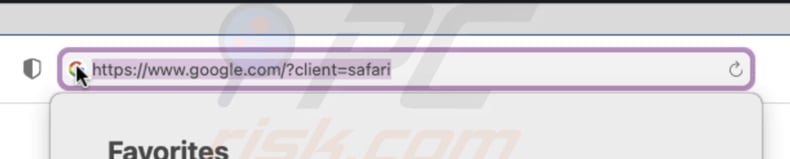 Select website address