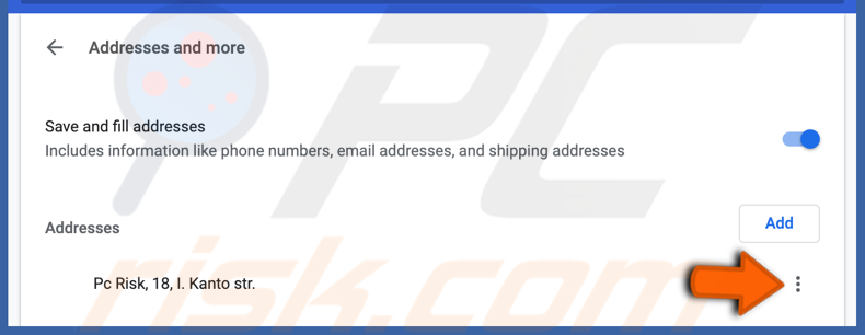 Edit address in chrome on Mac