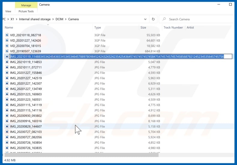 Enter name shorter than 256 characters and hit Enter