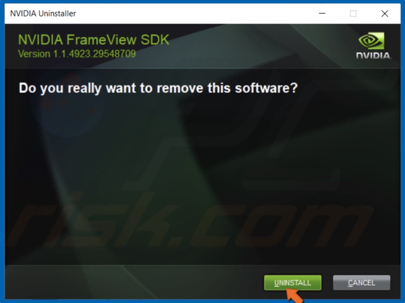 Confirm NVIDIA Frameview SDK removal