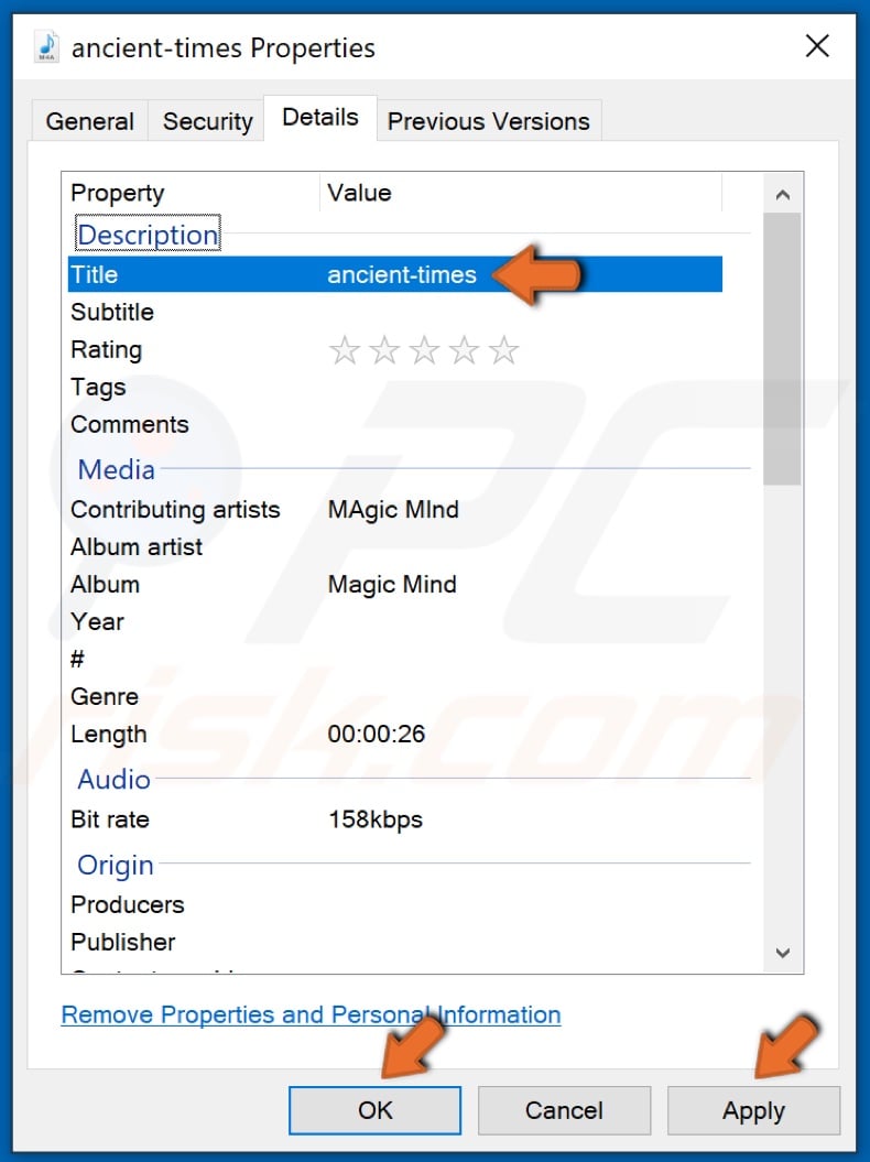 After removing special characters from meta data click Apply and click OK