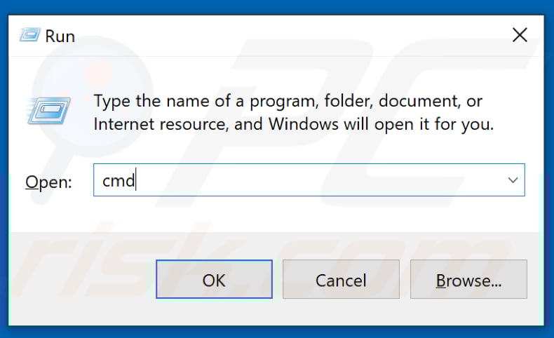 Type in CMD and open elevated Command prompt