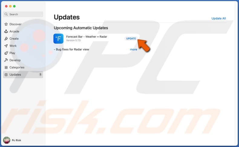 Updtae apps in the App Store
