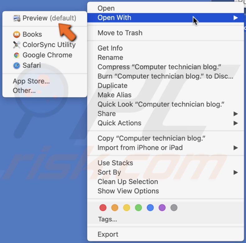 Check default viewer