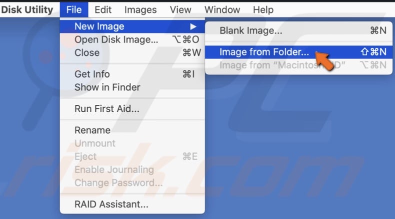 Click on Image from Folder