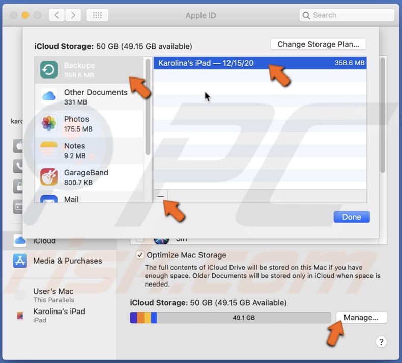 Delete-iCloud-backup