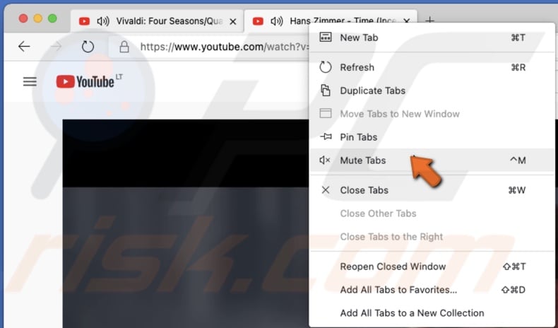 Mute multiple tabs in Edge
