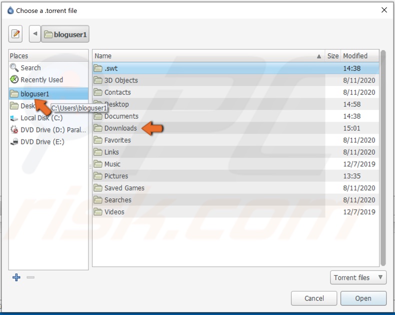 deluge-navigate-to-torrent-location
