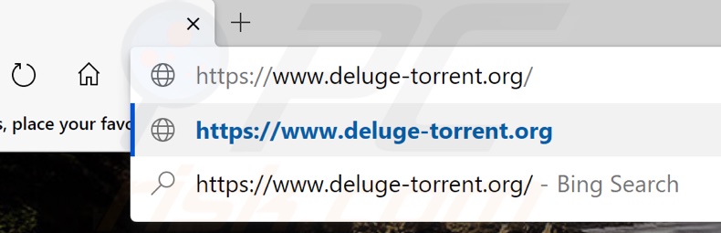 Go to the Deluge website