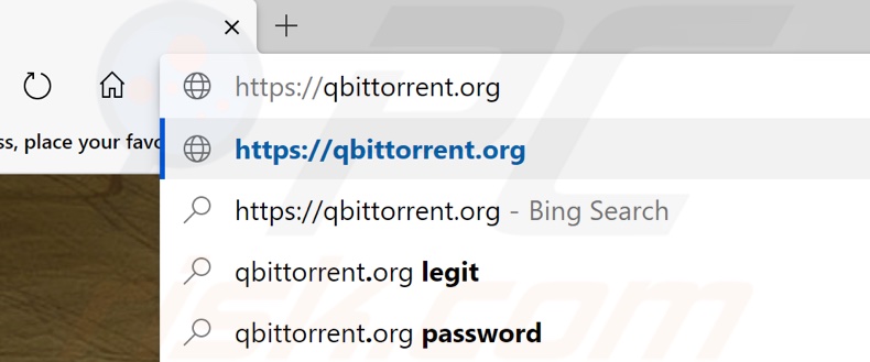 Go to the qBittorrent website