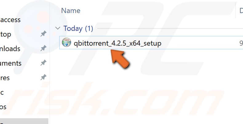 Run the qBittorrent installer