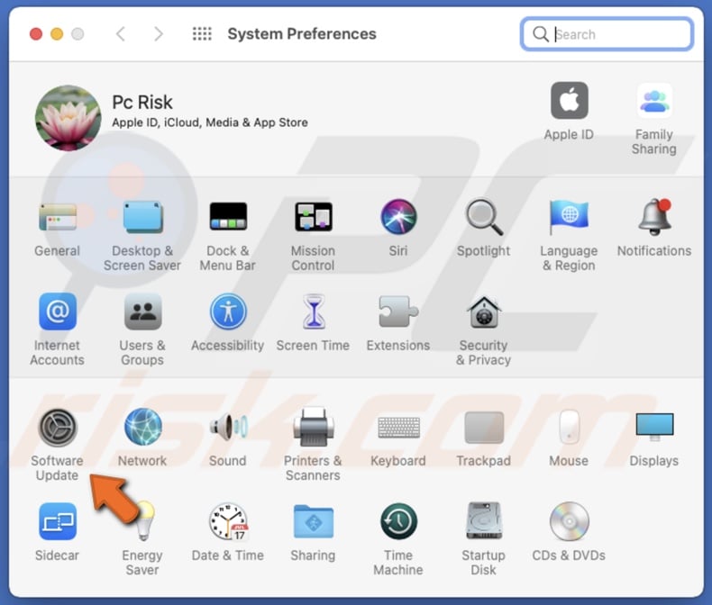 Go to Software Updates