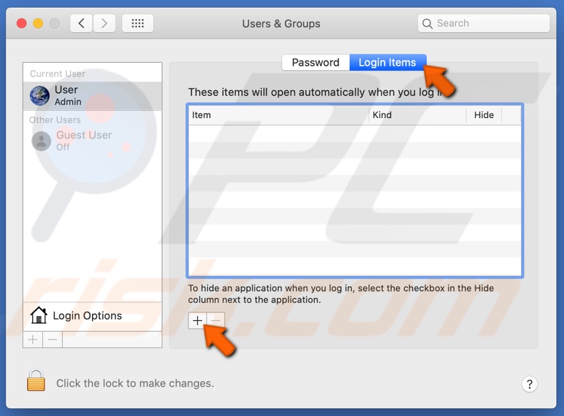 Click on the plus icon 
