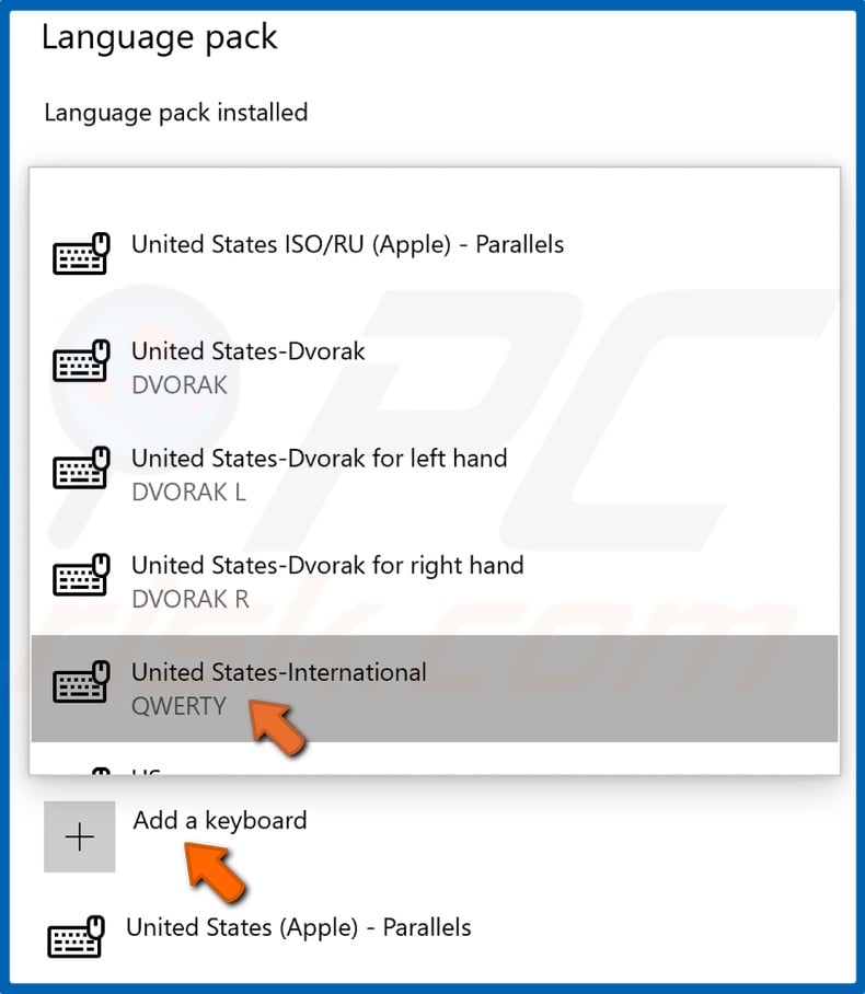 Select United States-International