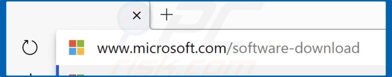 Go to the Windows 10 download page