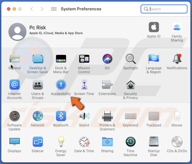 Go to Accessibility settings