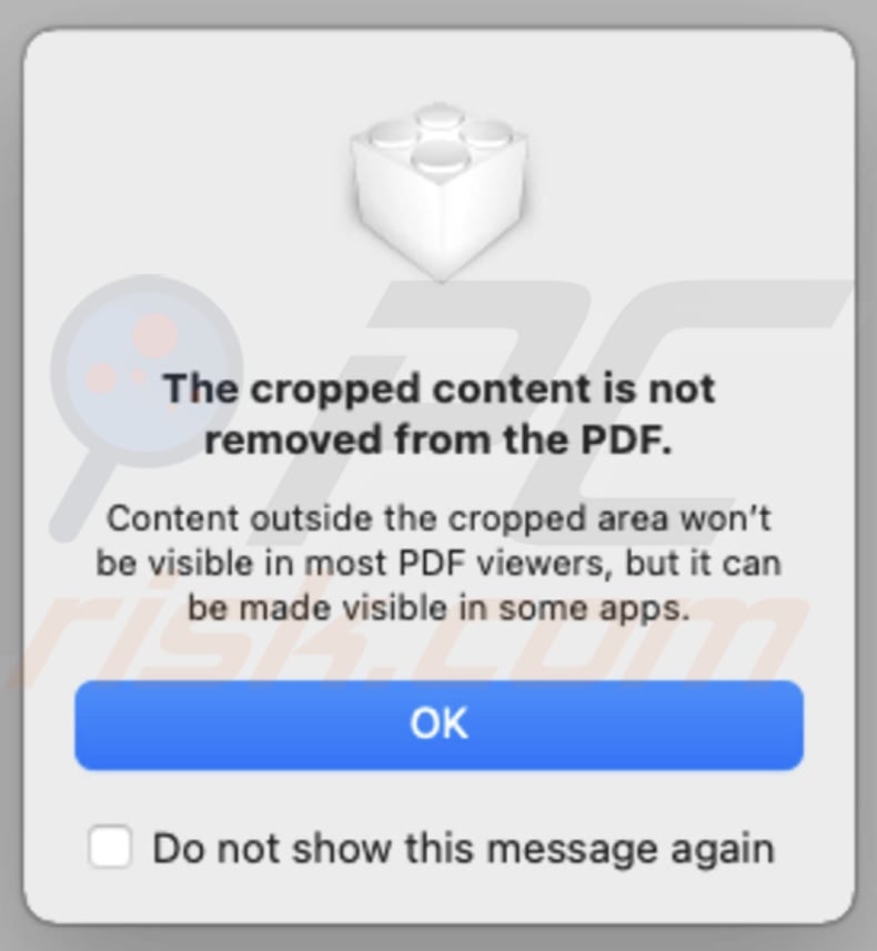 Croped contecn doesn't disappear