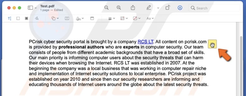Drag note where needed in Preview