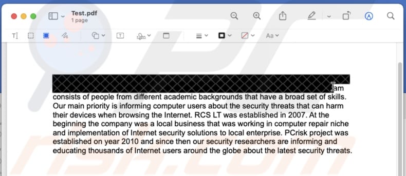 Redact content in Preview