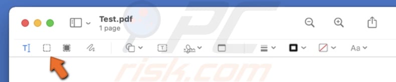 Select Rectangular Selection tool in Preview
