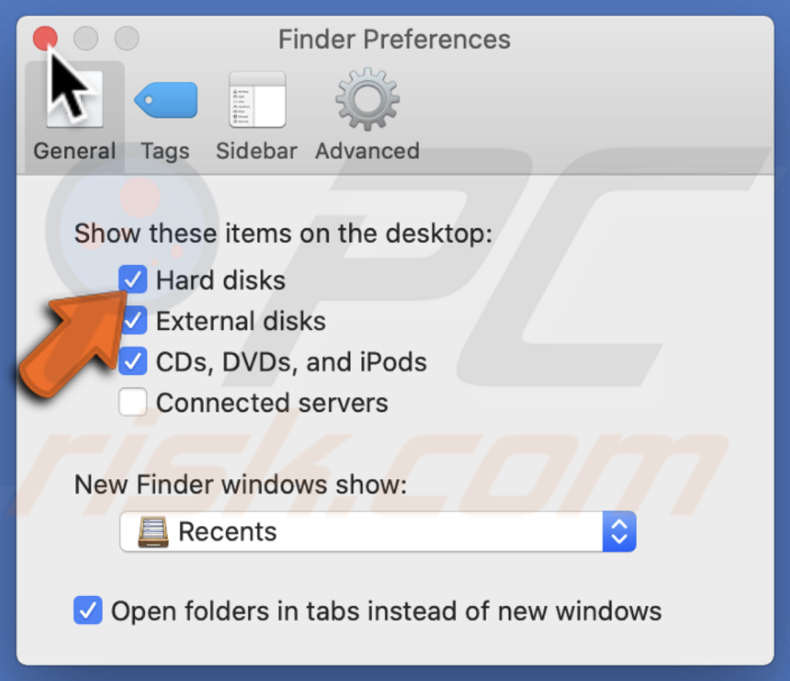 Show Hard Disk on Desktop