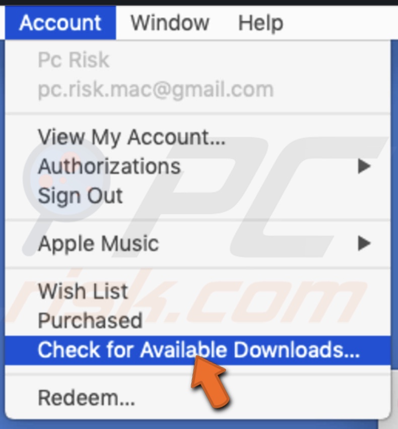 Check for Available Downloads