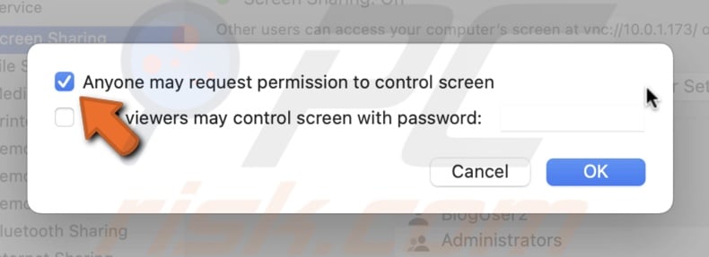 Allow anyone to request permission