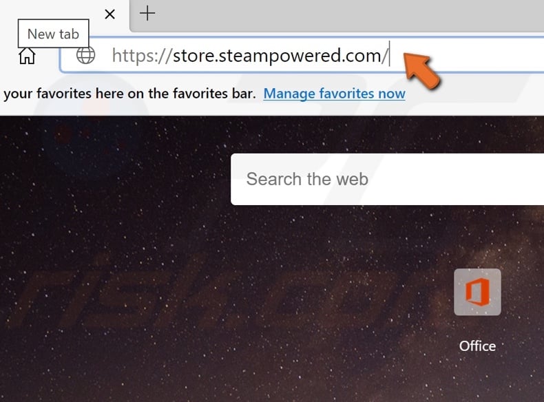 Go to the Steam website