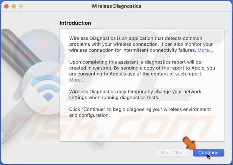 Run Wireless Diagnostics