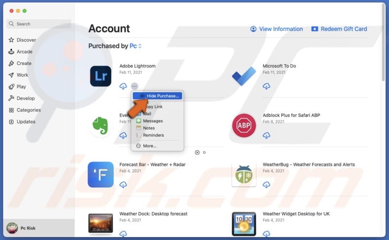 Hide app in the App Store