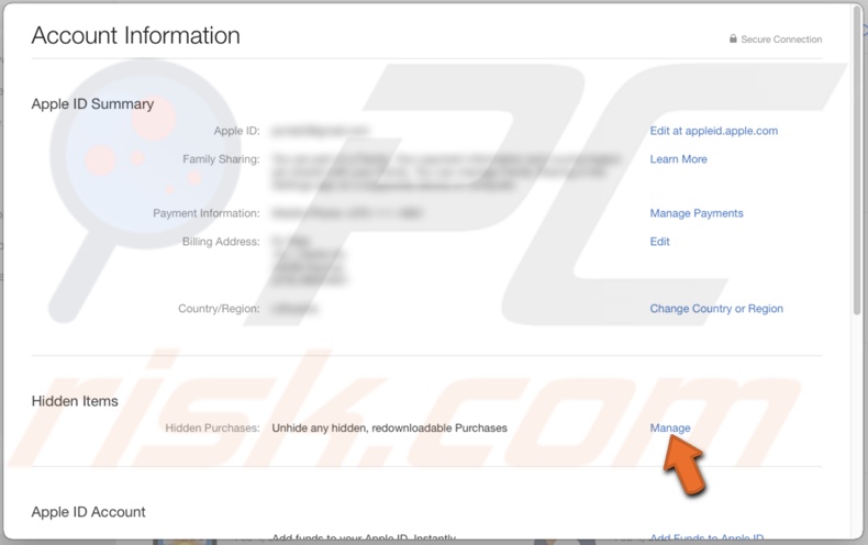 Manage hidden purchases in the App Store
