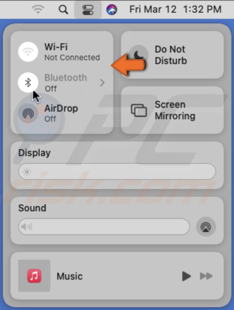 Disable wi-fi and Bluetooth on Mac
