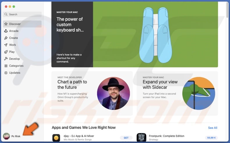 Click on your Apple ID