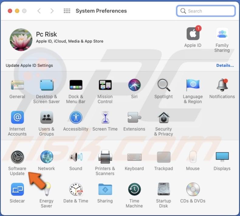 Go to Software Updates